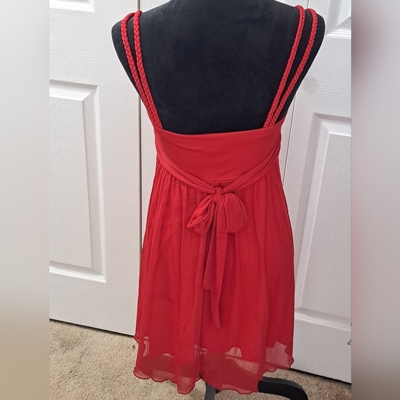 City Triangle Red Special Occasion/Holiday Dress With Rhinestones    Size M - Picture 6 of 15